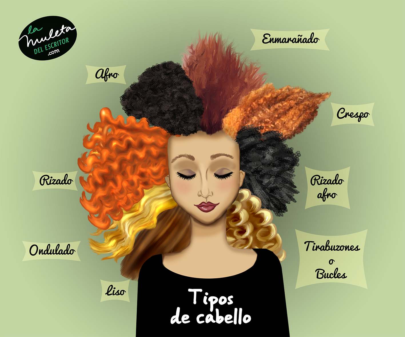 tipos de cabello