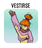 vestirse boton