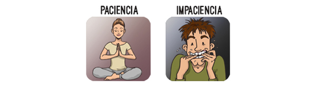 Paciencia e impaciencia del personaje