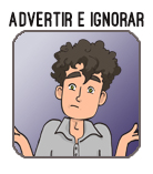 boton advertir e ignorar